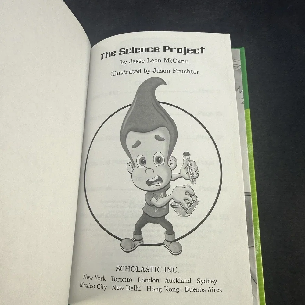 Nick Zone The Science Project Scholastic Hardback Book Jimmy Neutron 2003